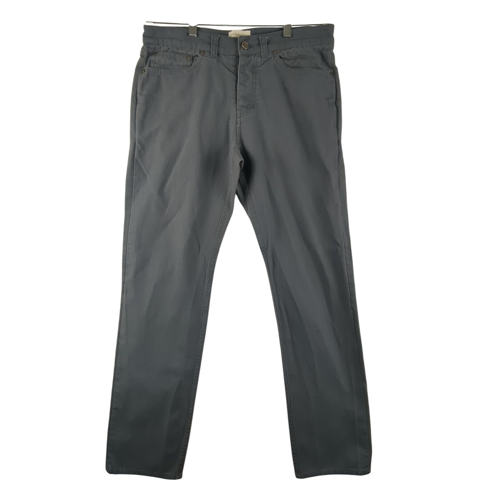 Saturdays Surf NYC Men Blue Straight Leg Ronnie Canvas Denim‎ Jeans 32×30